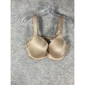 Dreamfit Beige Full Coverage Underwire Bra 38DD Nylon‎ Spandex Comfortable